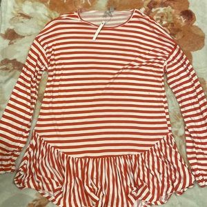 Women’s striped long sleeve shirt